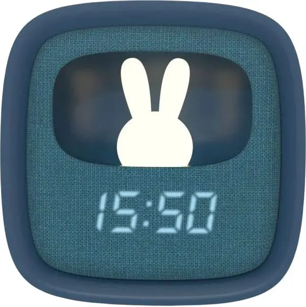 Budík a noční světlo MOB Billy Clock and light - night blue uni