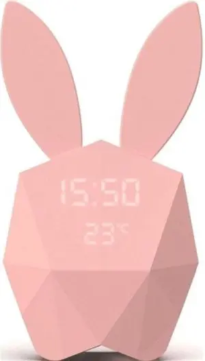 Budík MOB Cutie Clock Connect with app - pink uni