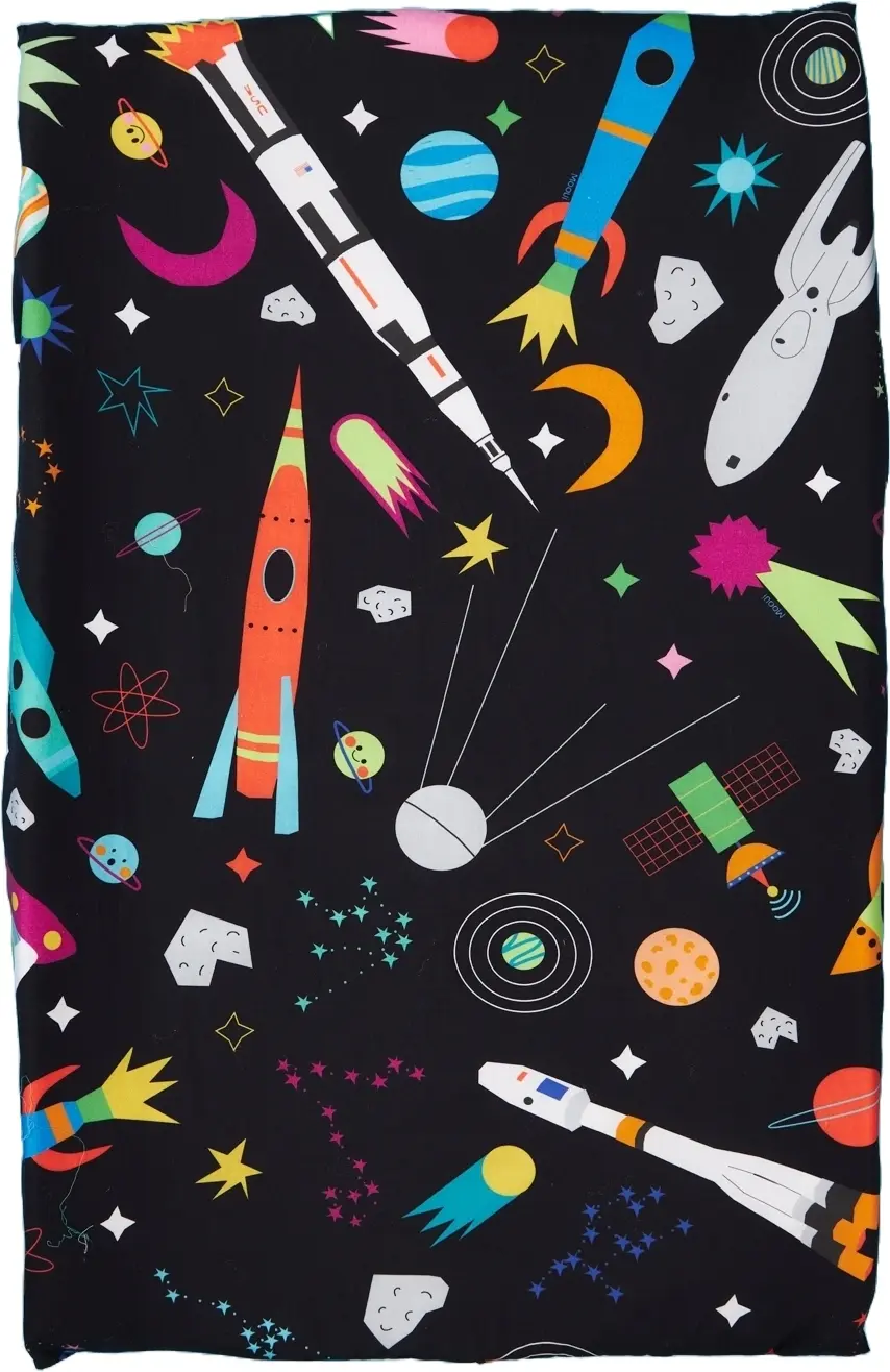 Potah na přebalovací podložku Mooui - Space race uni
