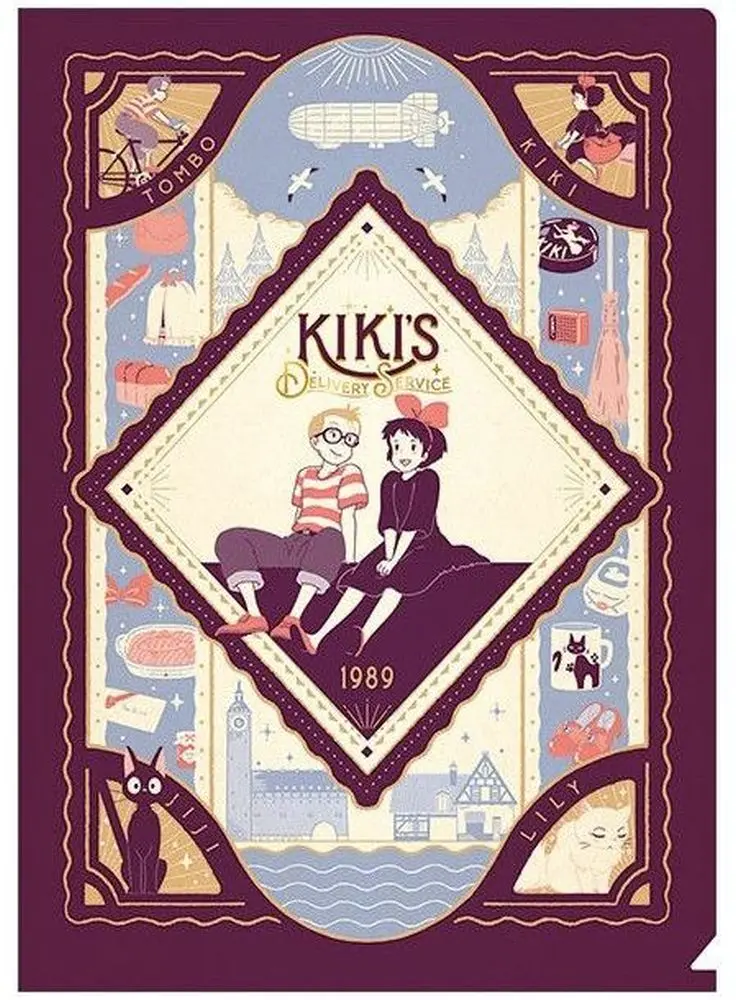 Plastové desky A4 Maison Ghibli - Doručovací služba čarodějky Kiki uni
