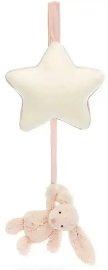 Hudební hračka pro miminka Jellycat - Bashful Blush Bunny Musical Pull uni