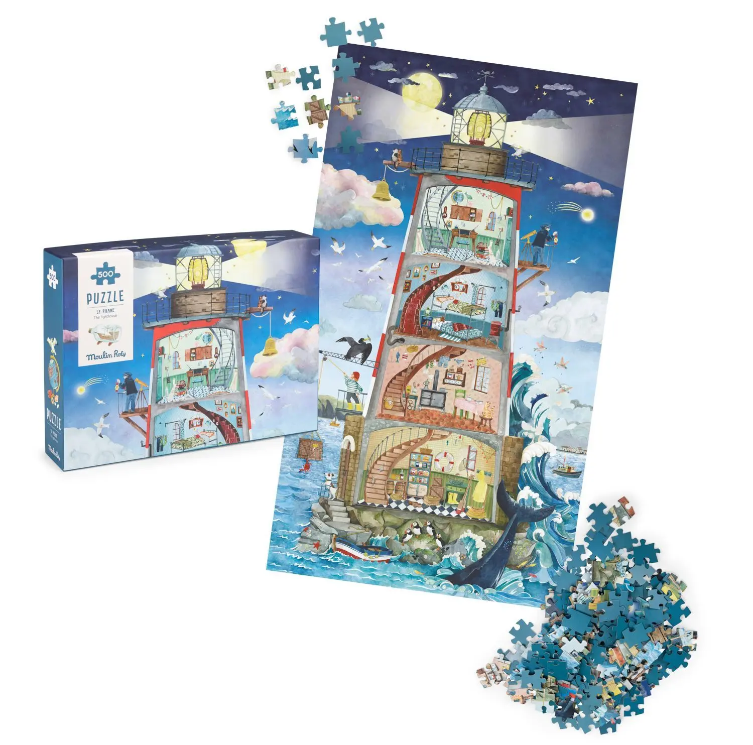 MOULIN ROTY Puzzle Dobrodružství u majáku - 500 pcs