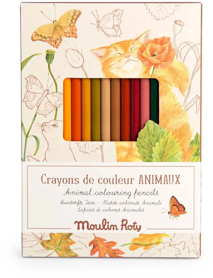 Pastelky Zvířecí barvy s omalovánkami