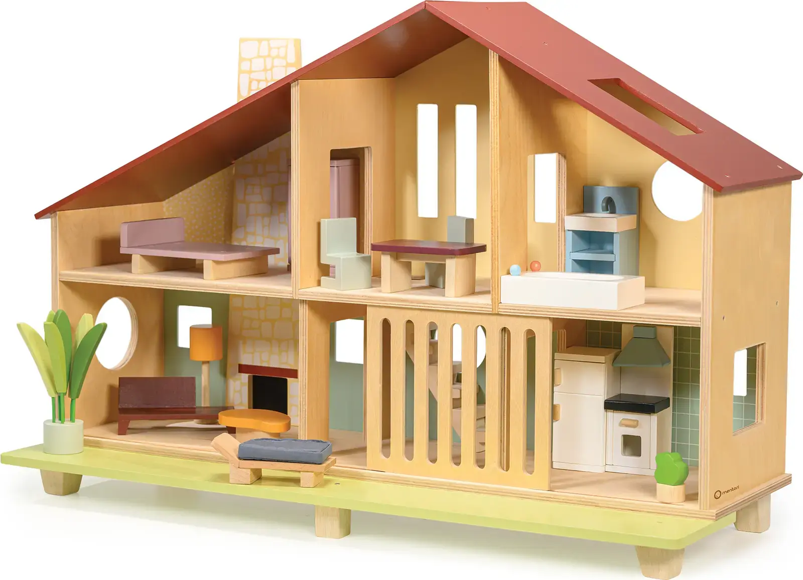 Dřevěný domeček pro panenky Mentari Cedar Chalet uni