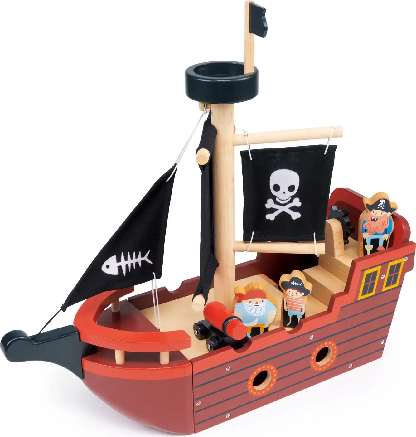 Dřevěná pirátská loď Mentari Fishbones Pirate Ship uni