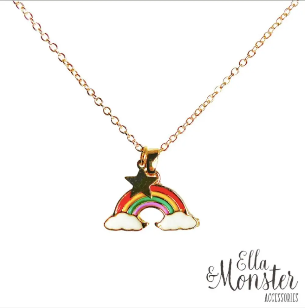 Náhrdelník Ella & Monster Rainbow uni
