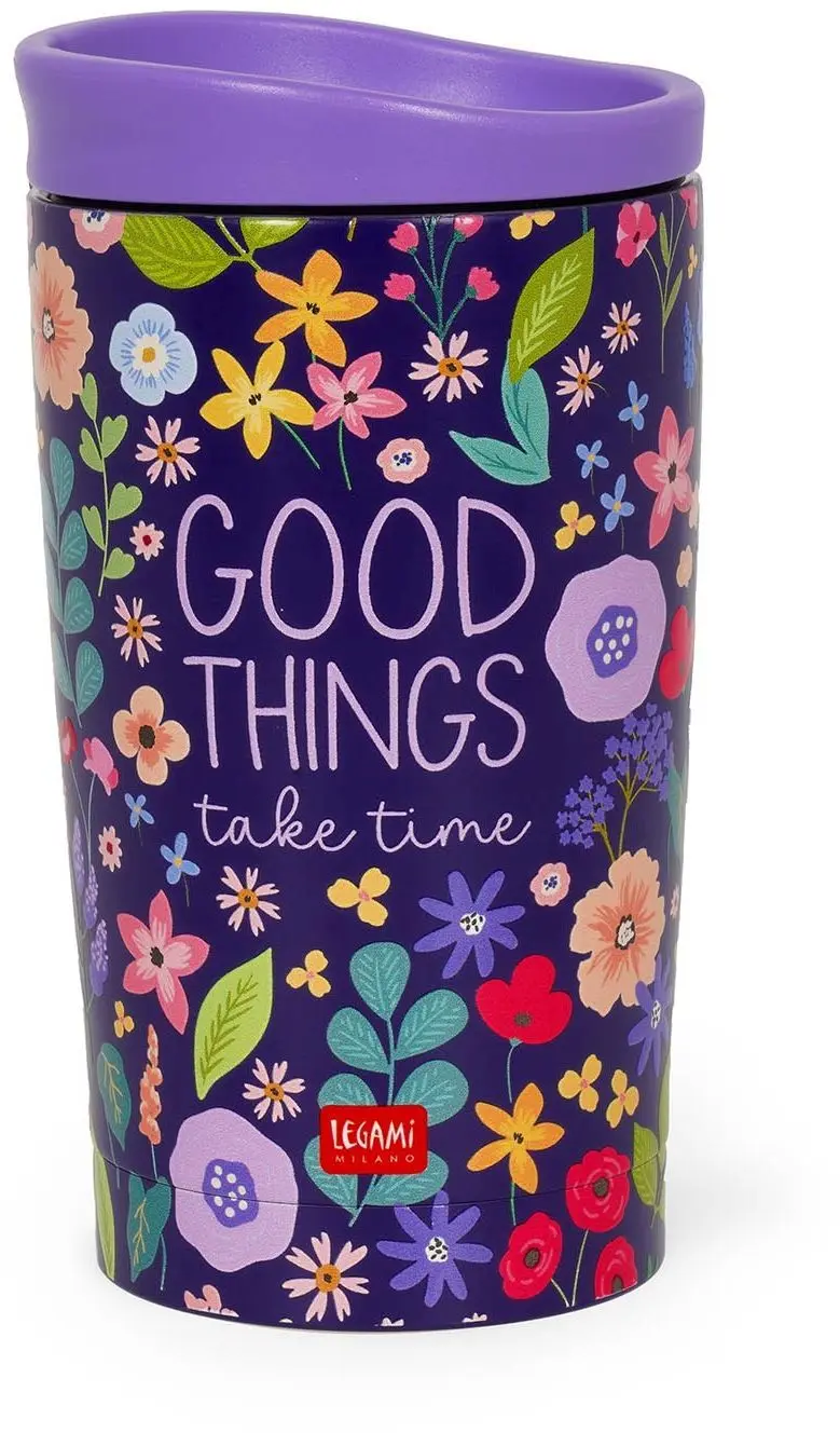 Vakuový termohrnek Legami Hot & Cold 275 ml - Flowers uni