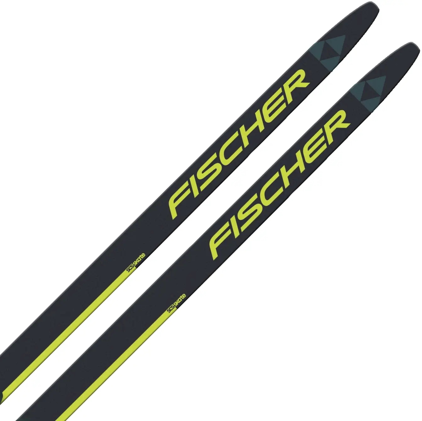 Set dětských běžek Fischer SCS Skate Jr Mounted + Race Jr Skate IFP - black/yellow 131