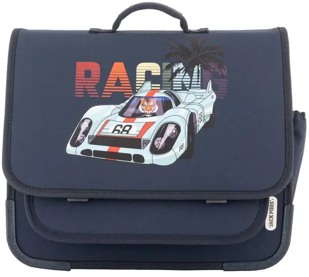 Školní aktovka Jack Piers Schoolbag Paris Large - Race modrá