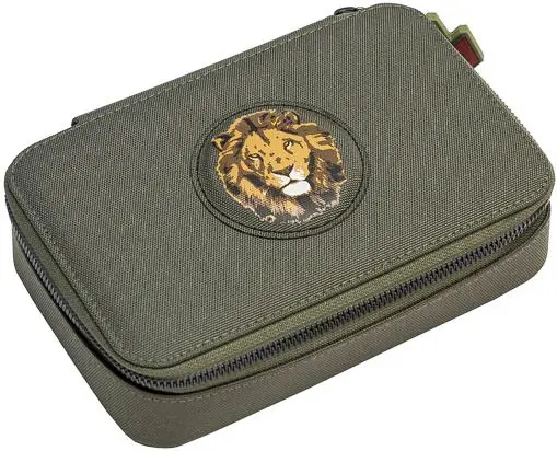Penál s výbavou Jeune Premier Pencil Box Filled - Bige Five (Khaki)