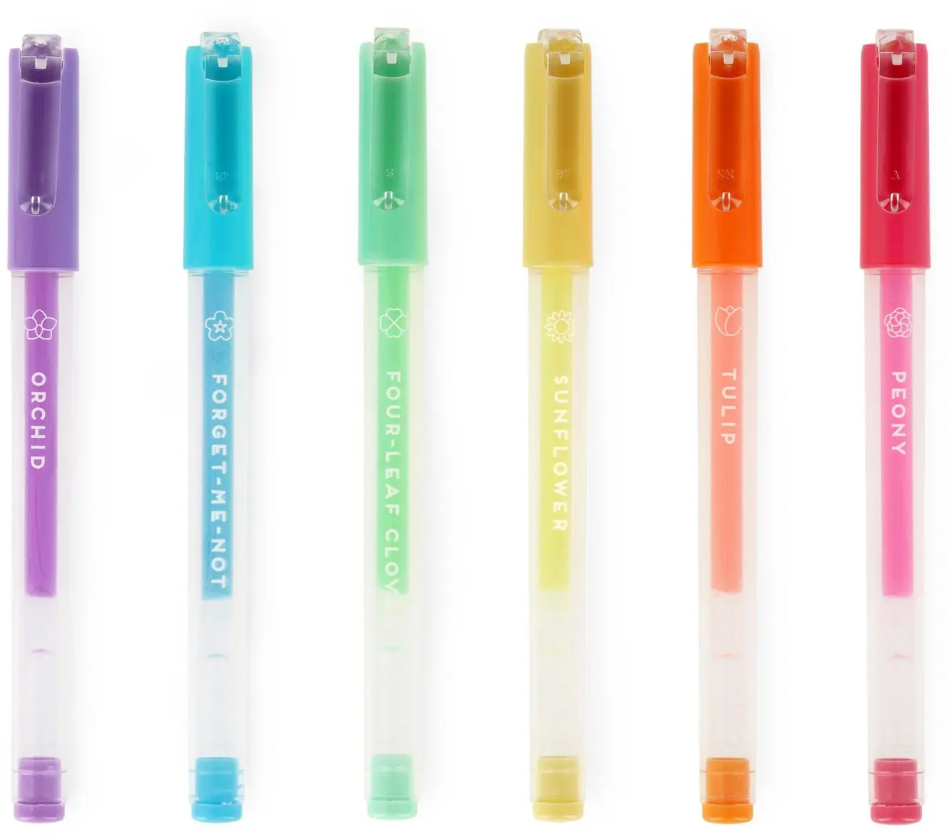 Set mini gelových per Legami Set Of 6 Mini Gel Pens - Spring Is In The Air - Pastel Colours uni