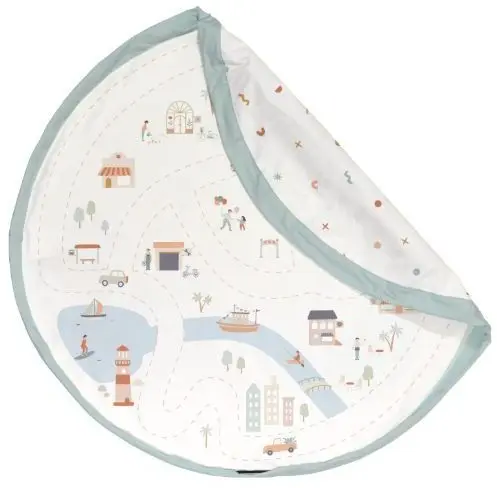 Hrací podložka a vak na hračky Play&Go Noomad - Citymap uni