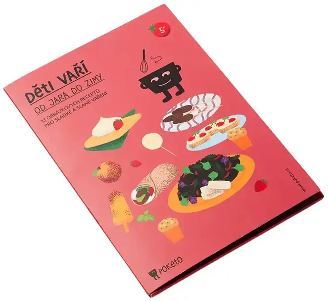 Dětská kniha Poketo - Děti vaří od jara do zimy uni