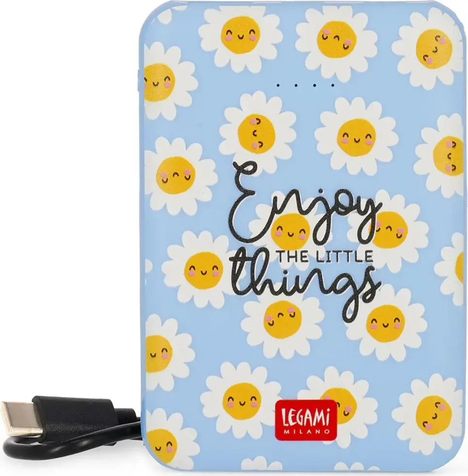 Powerbanka Legami Supercharge Powerbank 5000 mAh - Daisy uni
