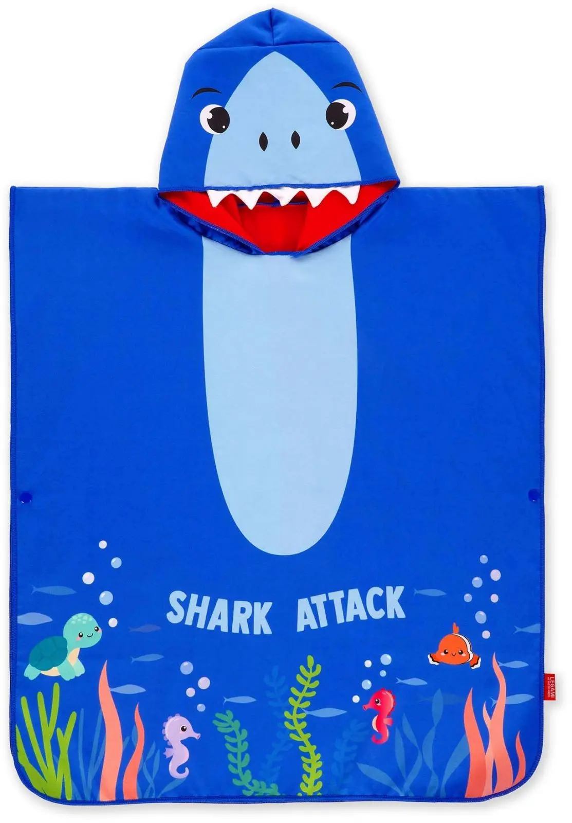 Dětské poncho Legami Towelling Poncho For Kids - Shark uni