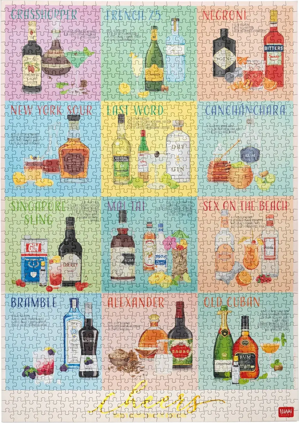 Puzzle 1000 dílků Legami 1000-Piece Puzzle 48x68 - Cheers uni