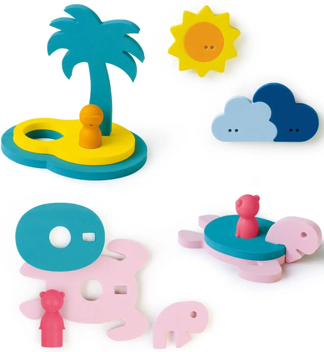 Dětské 3D puzzle do vany Quutopia - ostrov pokladů uni