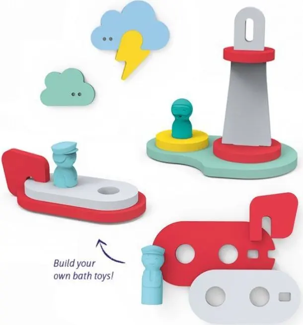 Dětské 3D puzzle do vany QUUTopia – Vodní záchranáři uni
