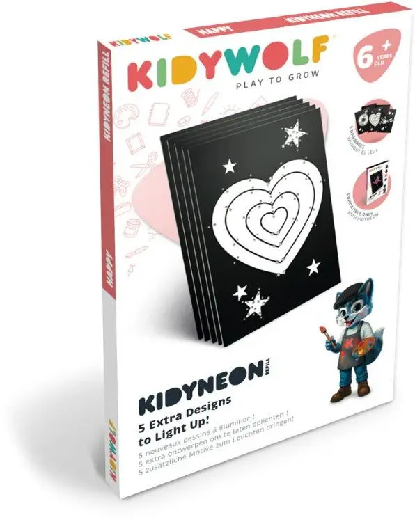 Doplňková sada Kidywolf Refill Kidyneon - Pink uni