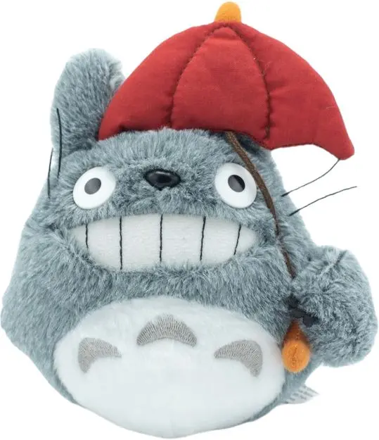 Plyšová hračka Maison Ghibli - šedý Totoro s deštníkem uni
