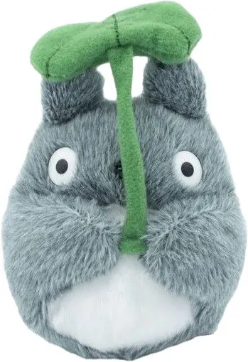 Plyšová hračka Maison Ghibli - šedý Totoro s listem 16 cm uni