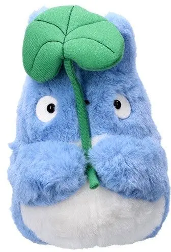 Plyšová hračka Maison Ghibli - modrý Totoro s listem 18 cm uni