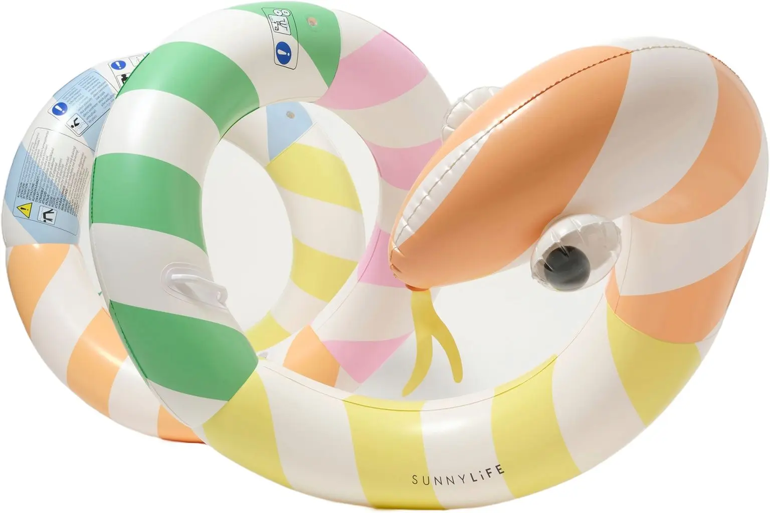 Obří nafukovací had Sunnylife - Sorbet Stripe uni