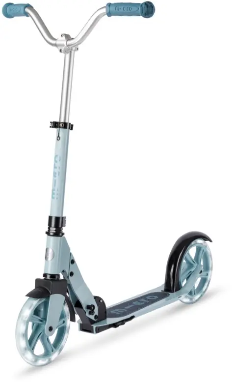 Micro - Cruiser LED Frosty Blue - Dětská skládací koloběžka