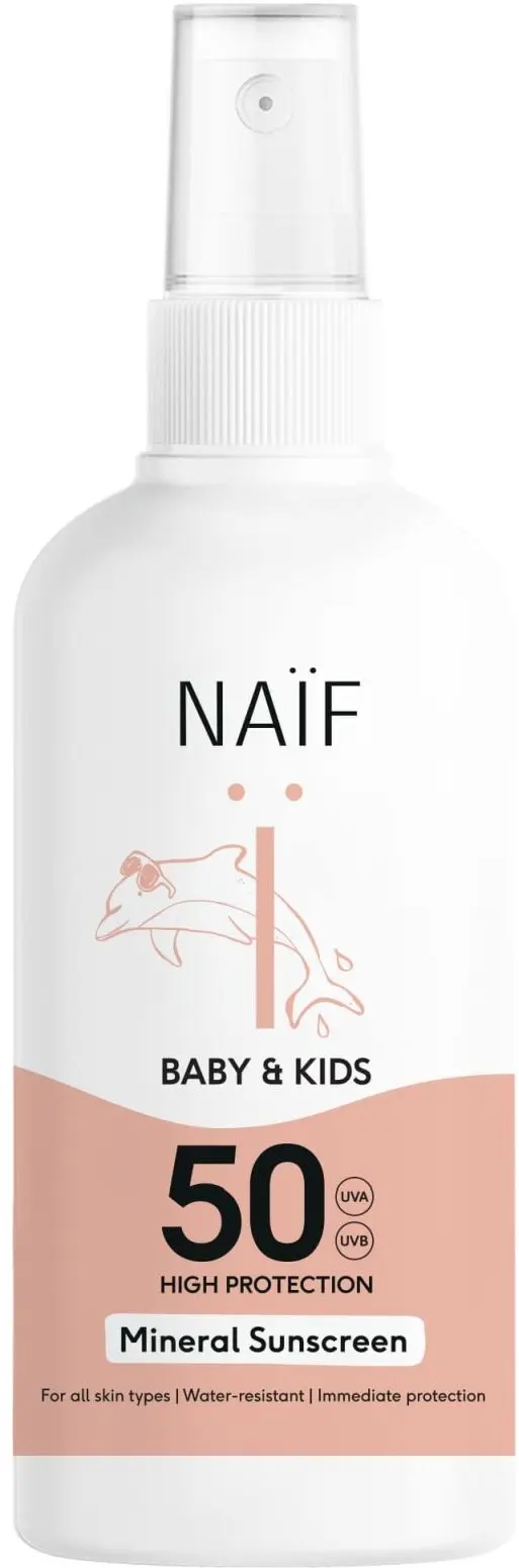 Ochranný sprej na opalování SPF 50 NAIF pro děti a miminka 100 ml uni