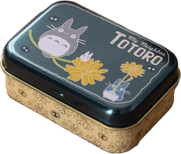 Plechová krabička Maison Ghibli - Totoro s kytičkami