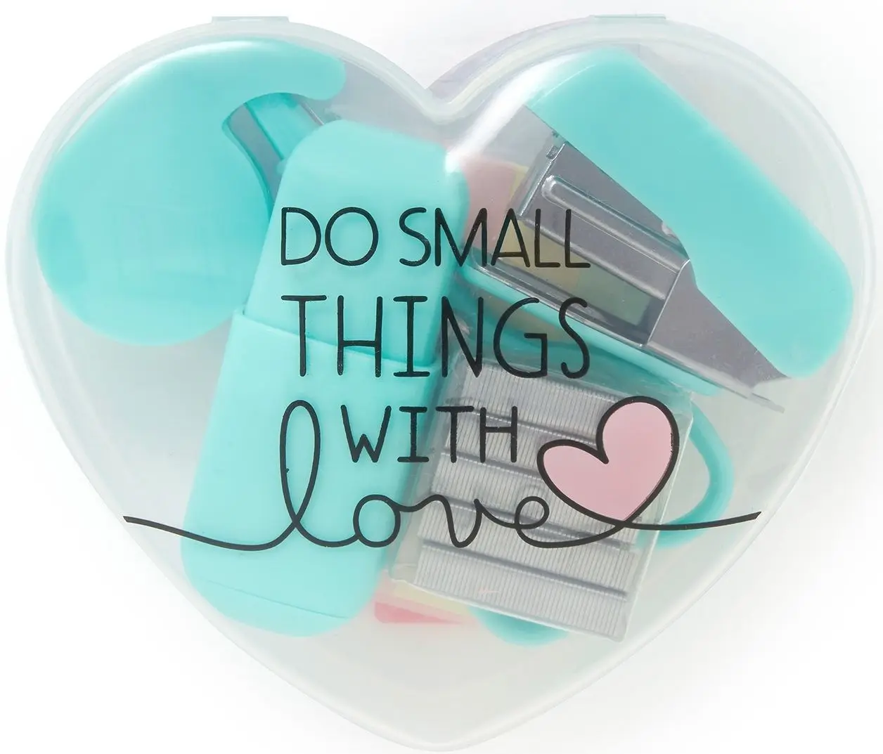 Sada kancelářských potřeb Legami Mini Stationery Set - Heart uni