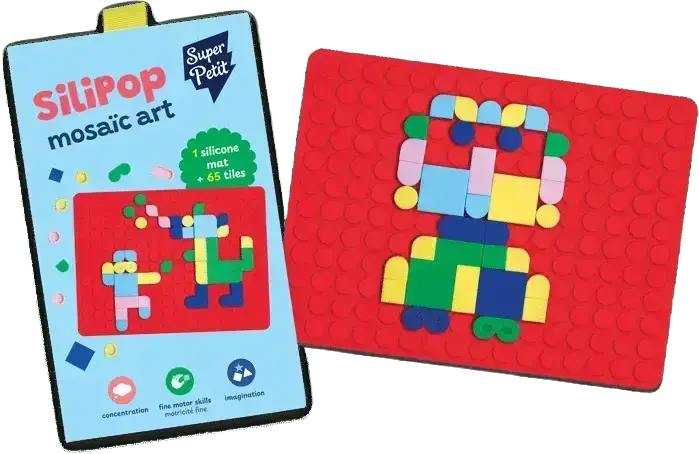 Kreativní skládačka SuperPetit Silipop - red uni