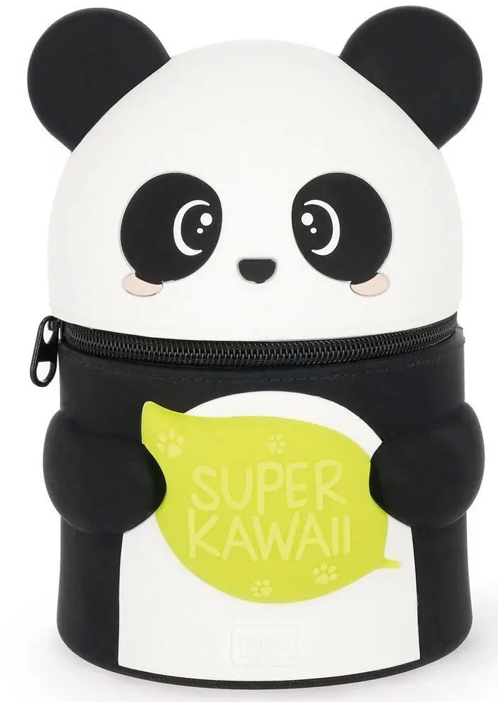 Penál Legami Super Kawaii - 2-In-1 Silicone Pencil Case - Panda