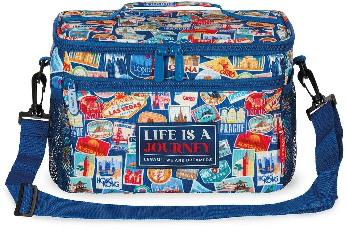 Taška na svačinu Legami Lunch Bag - Travel - Stickers - 7,7 L