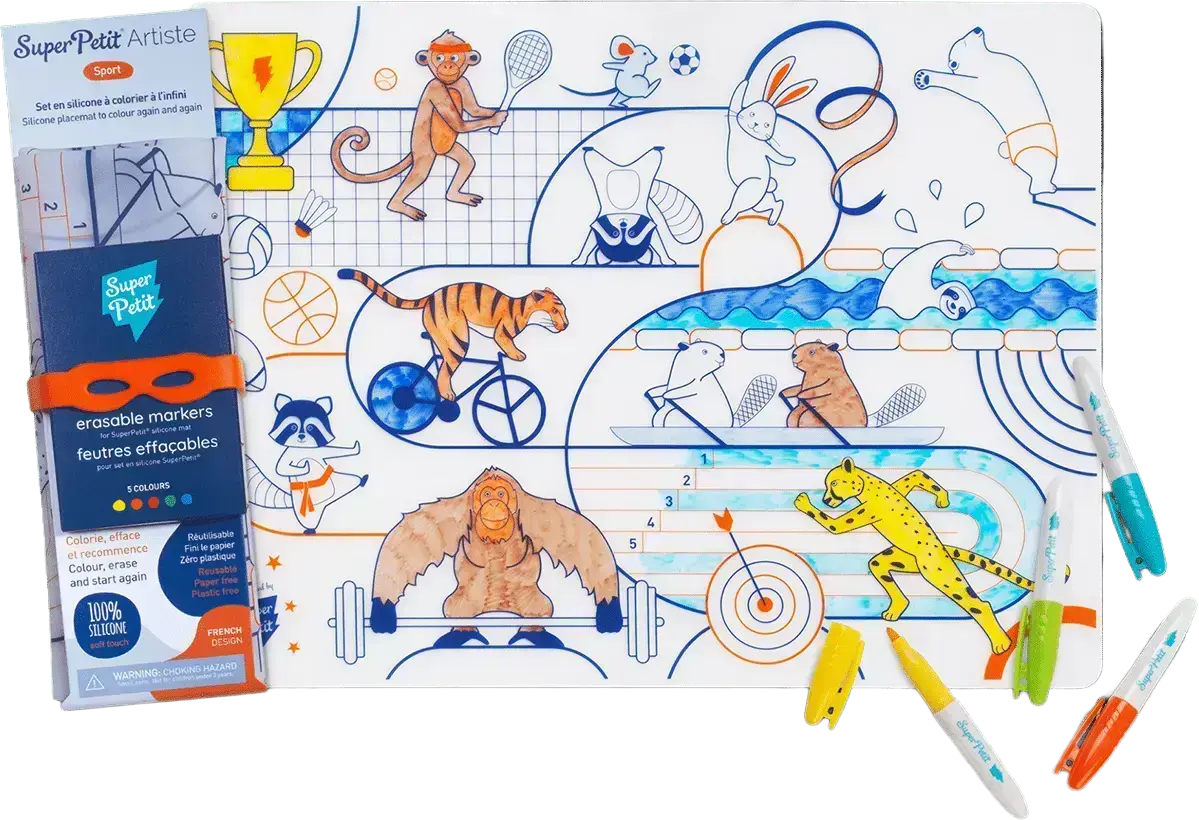 Silikonové omalovánky SuperPetit - Sport uni
