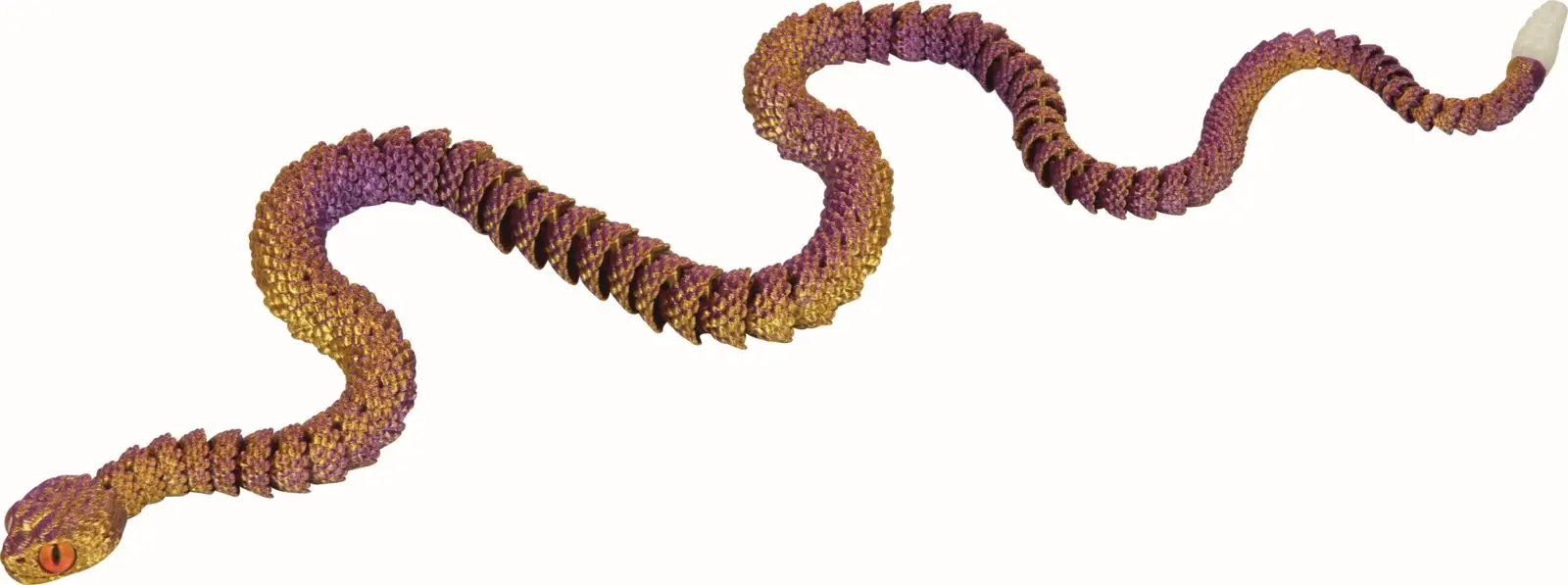 3D tisk hada Spiegelburg 3D printed crystal rattle snake 3D Crystal creatures - žlutý uni