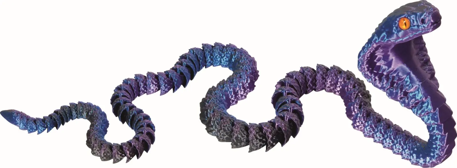 3D tisk kobry Spiegelburg 3D printed crystal cobra 3D Crystal creatures - modrofialová uni