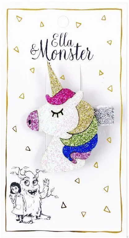 Sponka do vlasů Ella & Monster Disco Unicorn uni