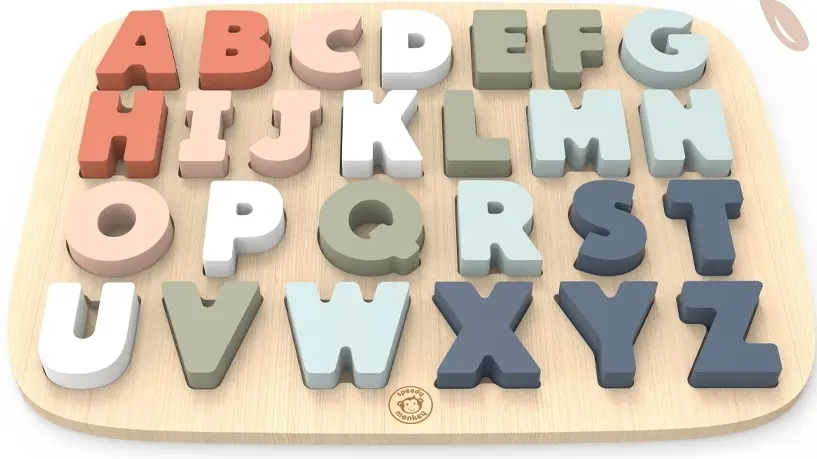 Vkládací puzzle Speedy Monkey - Abeceda uni