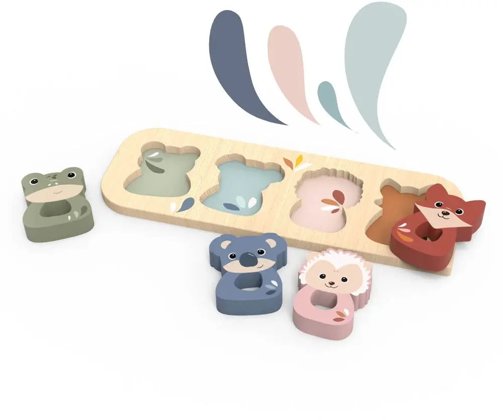 Dřevěné puzzle Speedy Monkey - Zvířátka uni