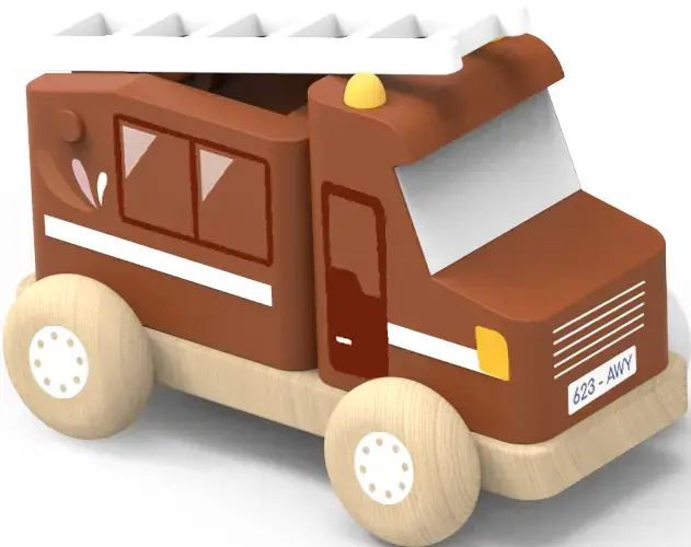 Dřevěné hasičské auto Speedy Monkey uni