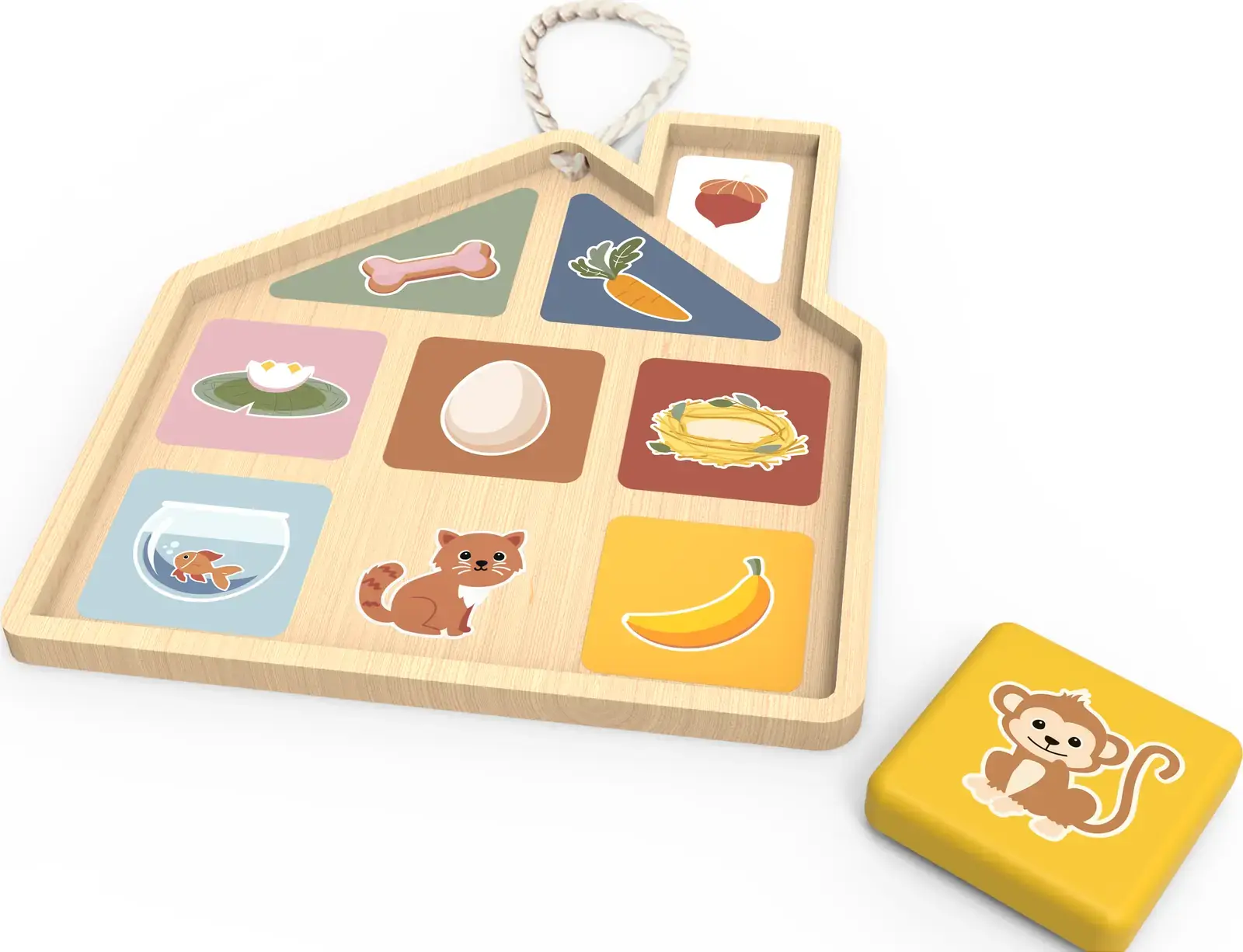 Magnetické puzzle Speedy Monkey - Domeček uni