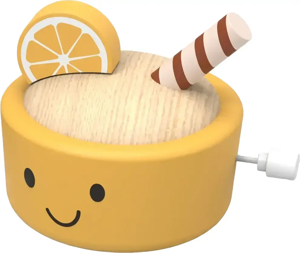 Točící se cupcake na klíček Speedy Monkey - Citronový uni
