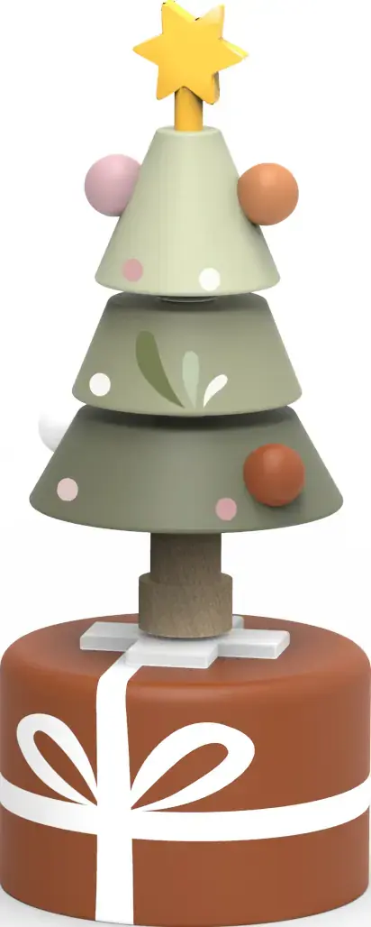 Vánoční mačkací figurka Speedy Monkey - Vánoční stromeček uni