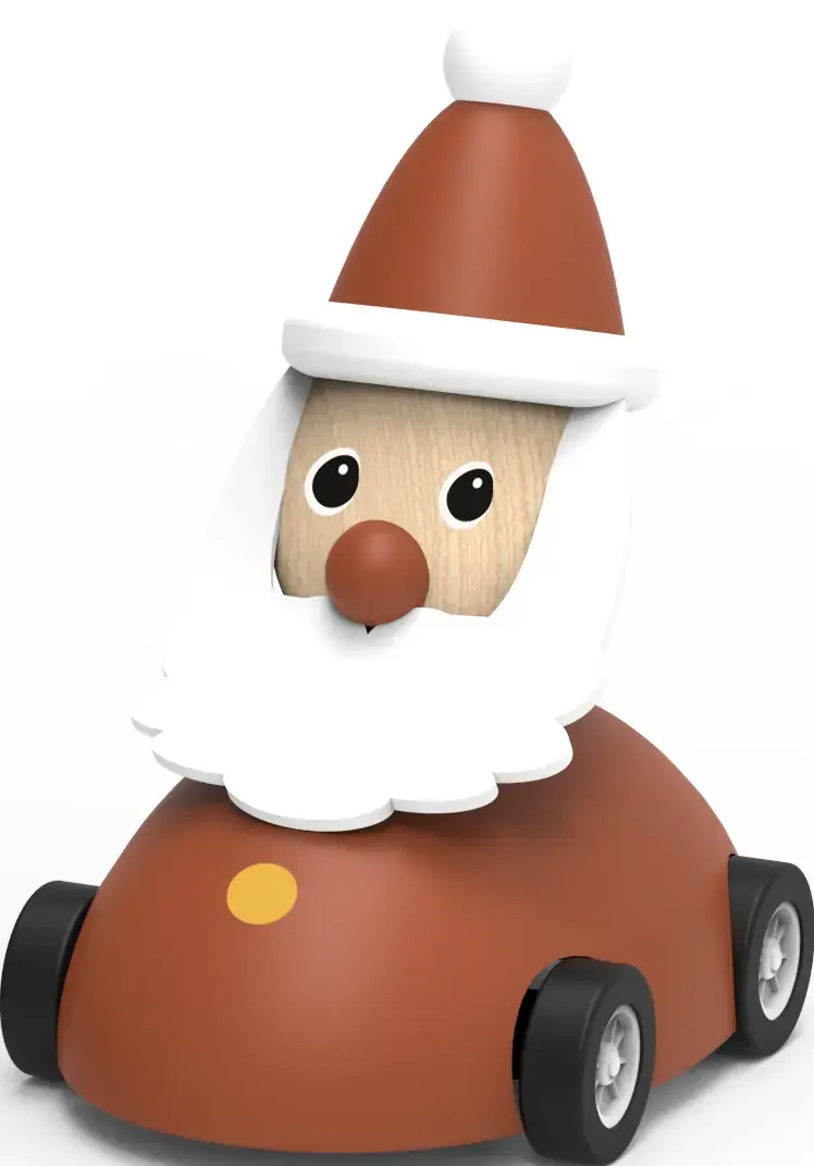 Vánoční natahovací autíčko Speedy Monkey - Santa uni