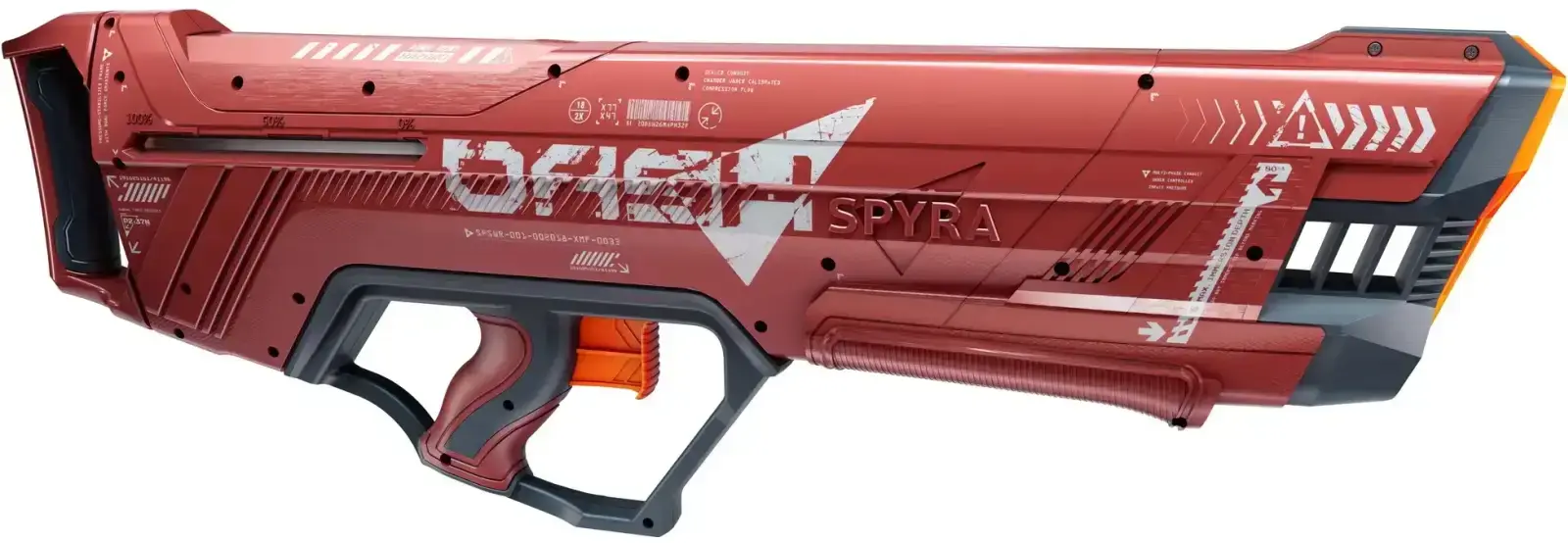 Mechanická vodní pistole SPYRA - SpyraDash Red uni
