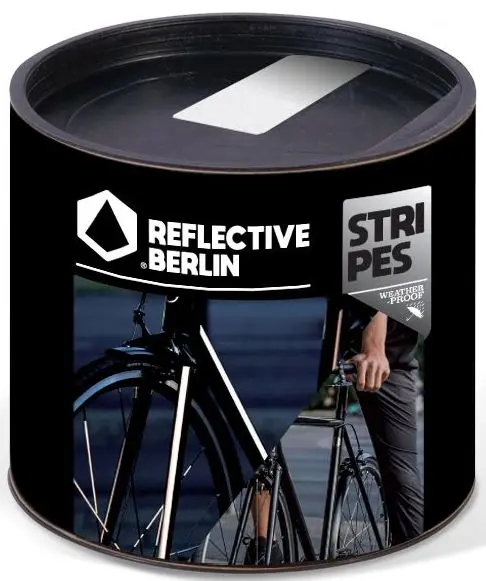 Reflexní nálepky Reflective Berlin Reflective Stripes - white uni
