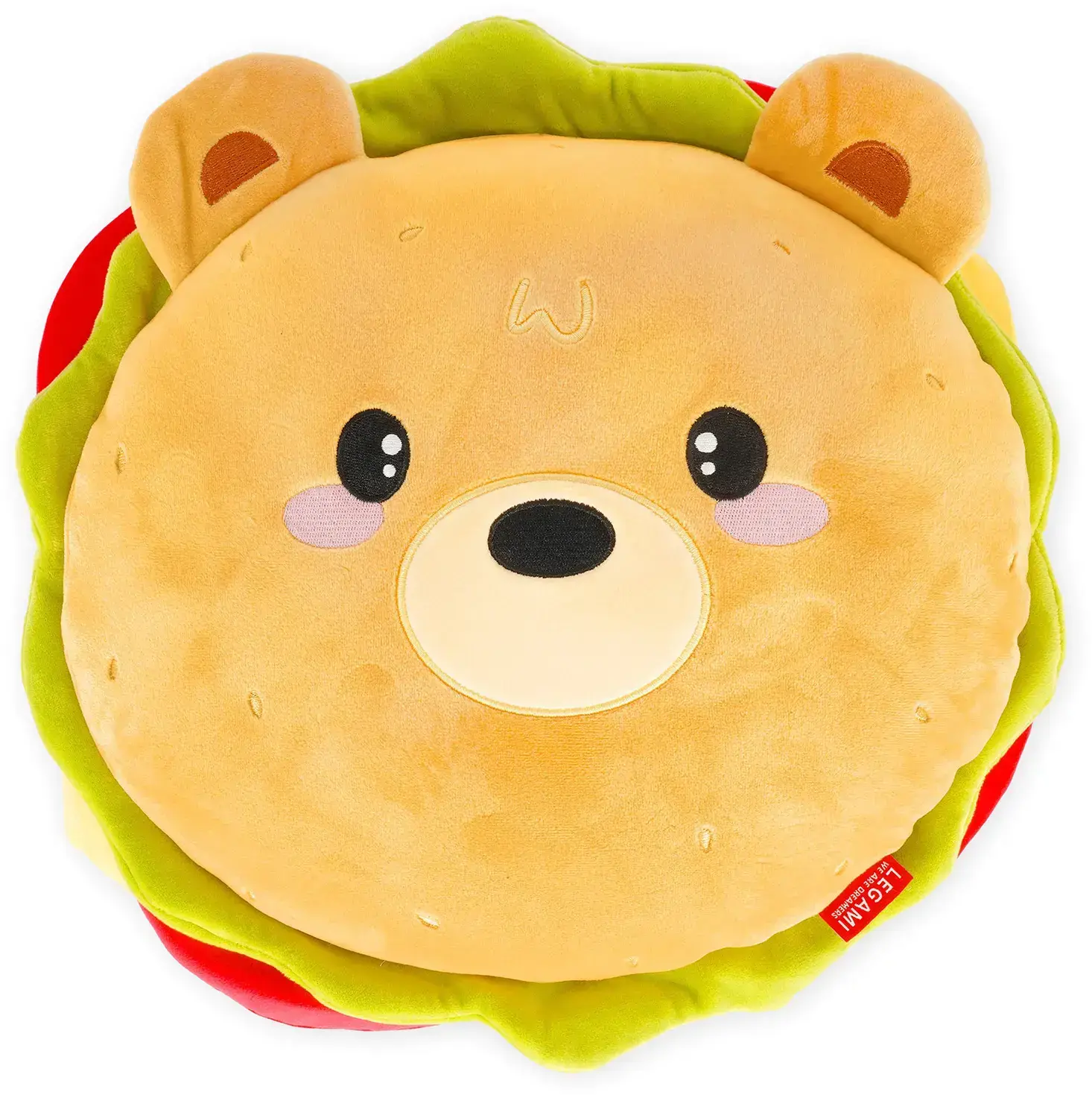 Polštářek Legami Super Soft! - Pillow - Teddy Bear - Hamburger uni