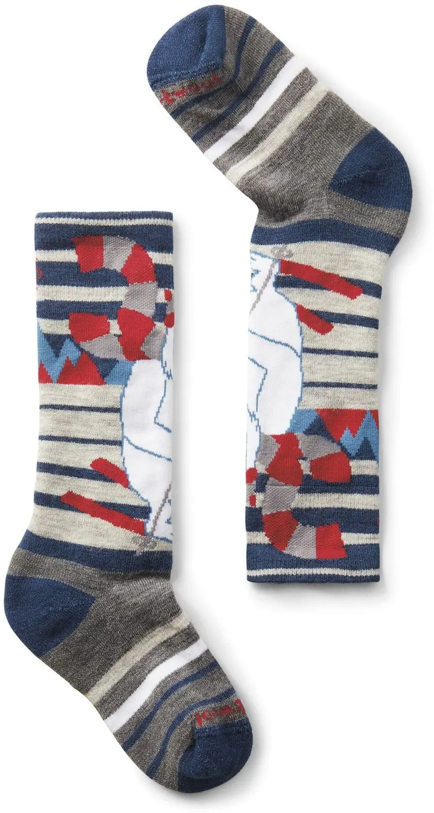 Dětské lyžařské ponožky Smartwool Kids' Wintersport Full Cushion Yeti OTC Snow - alpine blue 22-25