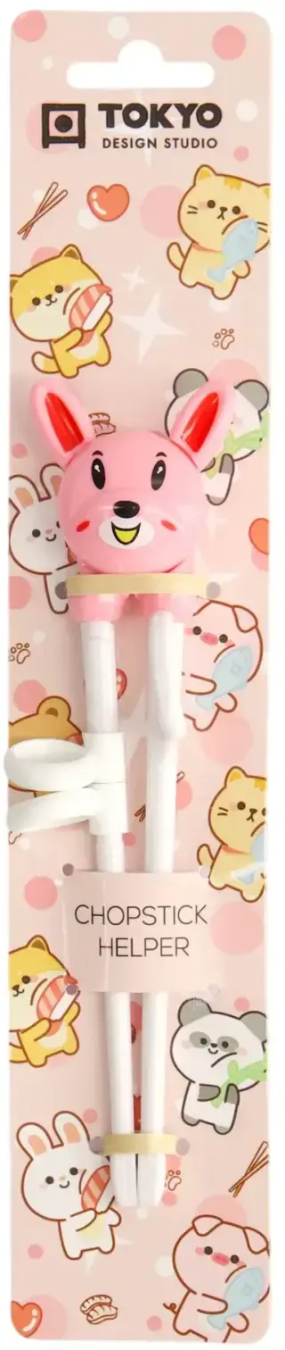 Dětské hůlky Tokyo Design Studio - 18 cm Rabbit Pink uni